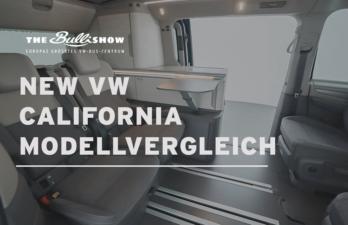 New VW California Modelle (T7) im Vergleich